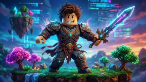 Neon Warrior Avatar