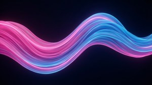Neon Wave Abstract