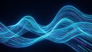 Neon Wave Abstraction