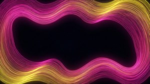 Neon Wave Border