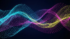 Neon Wave Dots