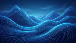 Neon Wave Landscape