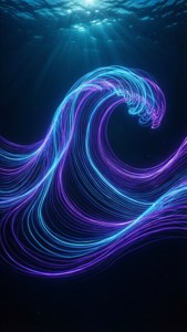 Neon Wave Squiggles