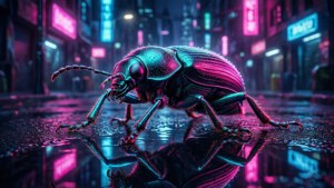 Neon Weevil Cyberpunk