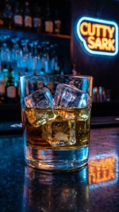 Neon Whisky Glass