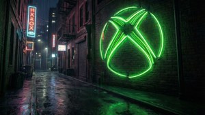 Neon Xbox Logo Alley