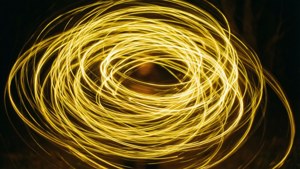 Neon Yellow Swirl