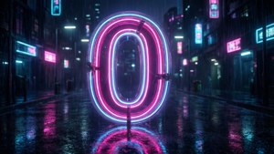 Neon Zero Cityscape