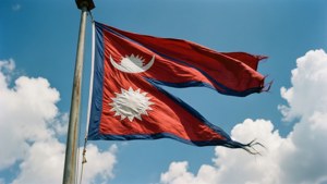Nepal Flag Flying High