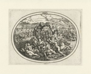 Neptunus met nereïden en tritons: het element water