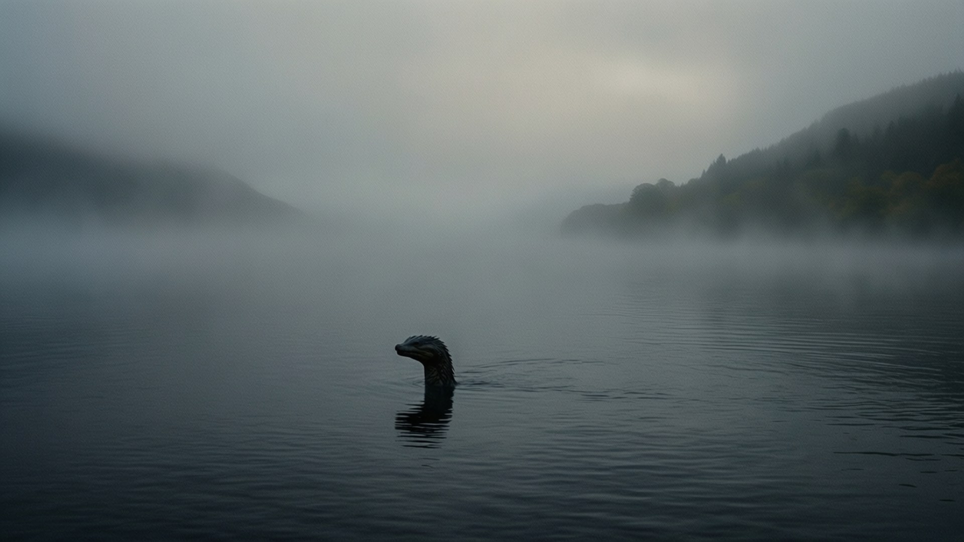 Nessie in the Mist by Wallpapers.art Studio
