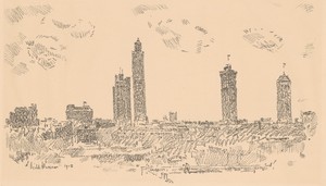 New York Sky Line, Dark Buildings