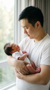 Newborn's First Father's Day