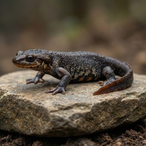 Newt Top View Portrait