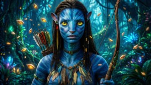 Neytiri in Pandora's Glow