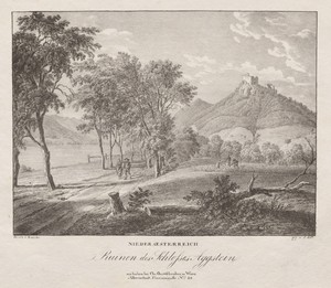 Nieder-oesterreich, Ruinen des Schlosses Aggenstein