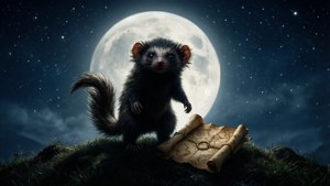 Niffler Under Full Moon