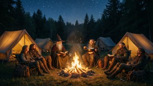 Night Campfire
