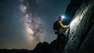 Night Climb Under Stars