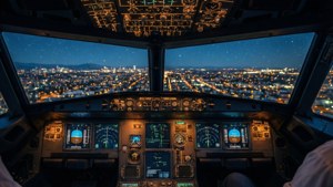 Night Cockpit City Lights