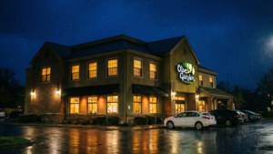 Night Exterior with Rain
