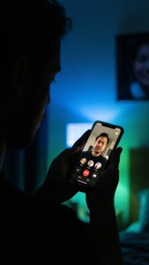 Night FaceTime Silhouette