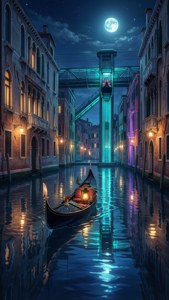 Night Glow on the Canals