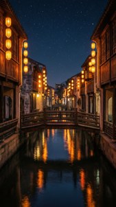 Night Glow on the Canals