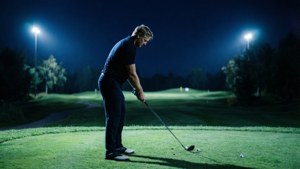 Night Golf Under Lights