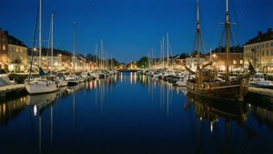 Night Harbor Reflections