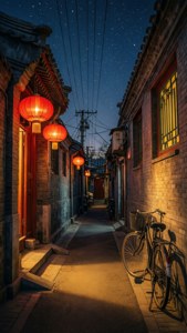 Night in a Beijing Hutong