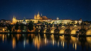 Night Lights of Charles Bridge and Castle