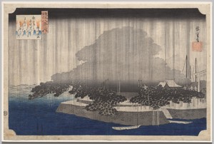 Night Rain at Karasaki, from Eight Views of Ōmi