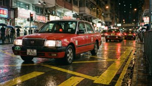 Night Rain Taxi
