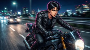 Night Ride Motorcycle