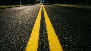 Night Road Lines