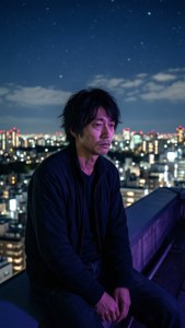 Night Rooftop Melancholy