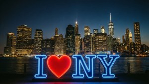 Night Skyline Neon