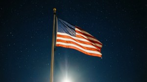 Night Spotlight Flag