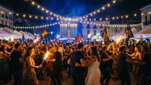 Night Square Celebration