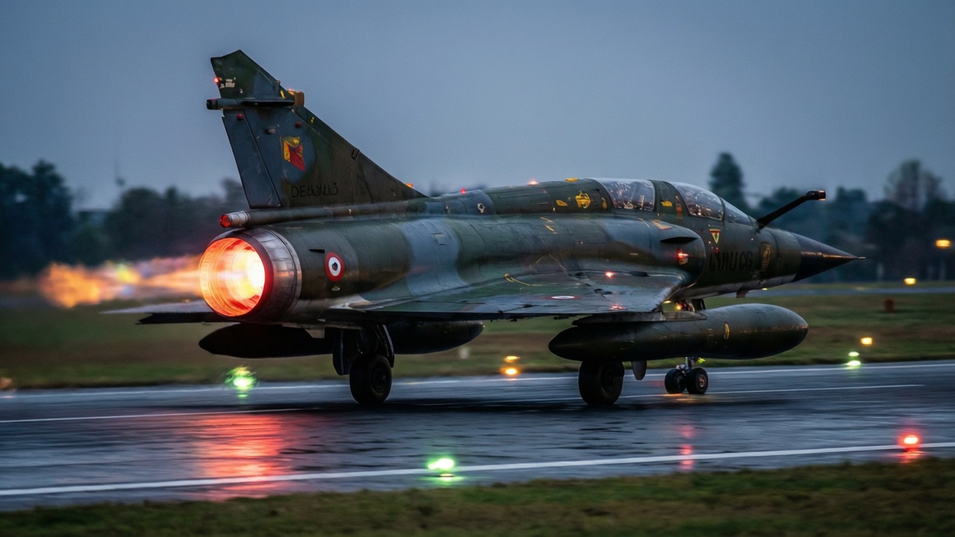 Night Takeoff by Wallpapers.art Studio