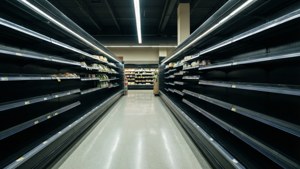 Nighttime Empty Aisle