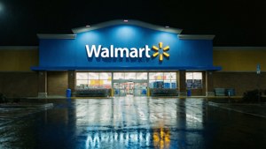 Nighttime Walmart Facade
