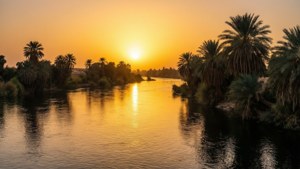 Nile Sunset Serenity