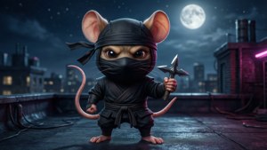 Ninja Rat Rooftop