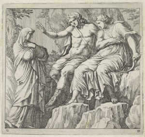 Niobe bij Apollo en Diana