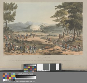 No.4 Town of Poinbal, Evacuated by the French on the Morning of the 11th of March 1811