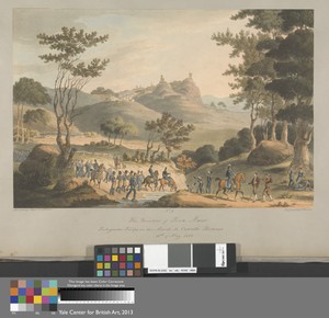 No. 9 The Frontier of Pena Macor, Portuguese Troops on the March to Castello Branco, 18th of May 1811