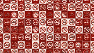 No Smoking Pattern Tile