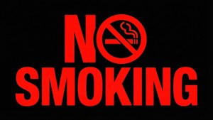 No Smoking Typography